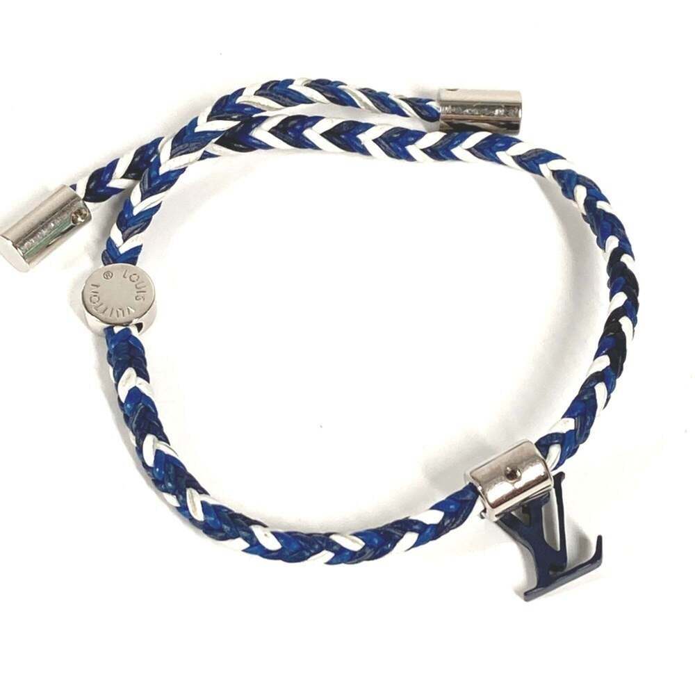 LOUIS VUITTON Blue Leather Bracelet